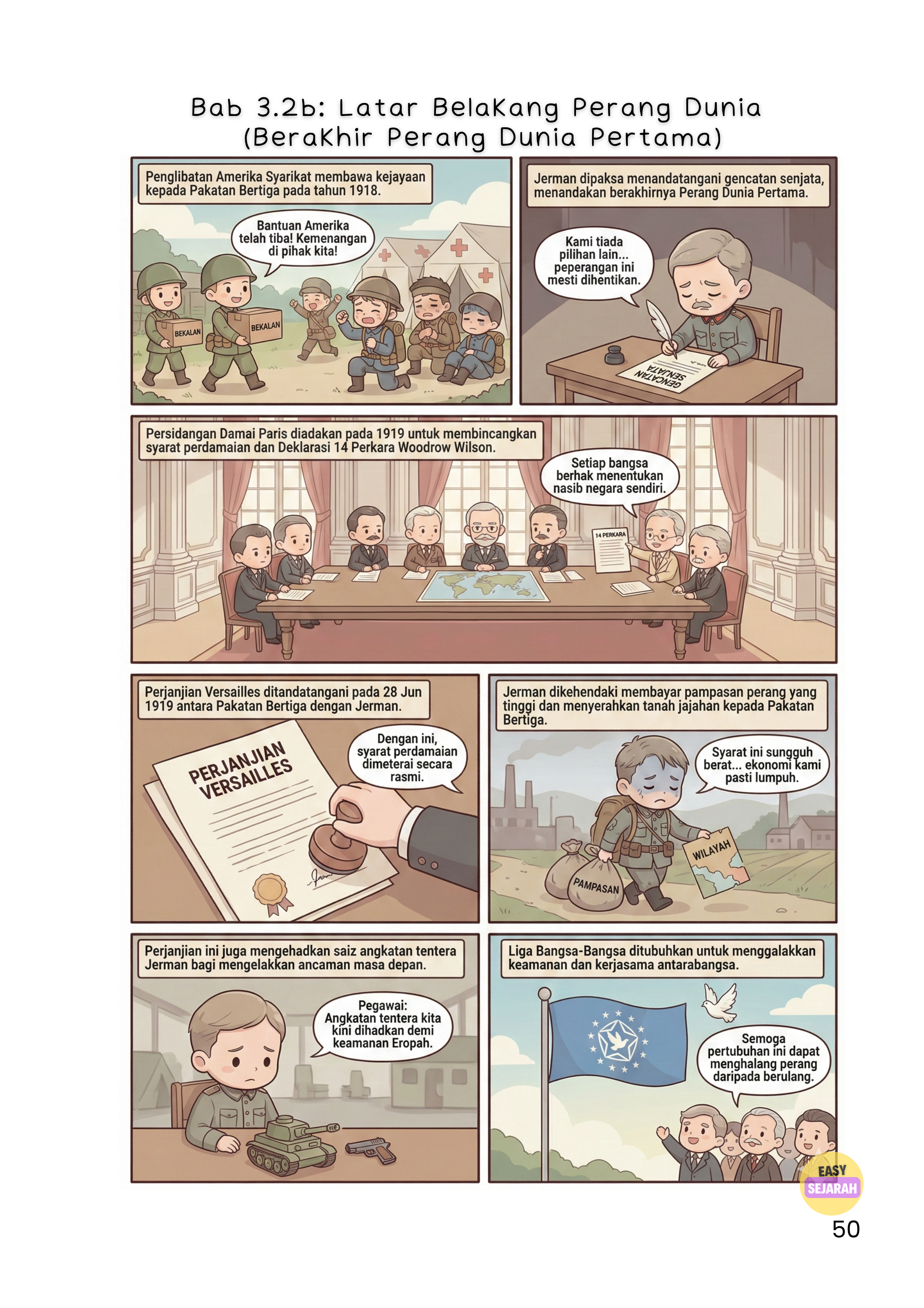 Komik Perang Dunia Pertama — Berakhirnya Perang