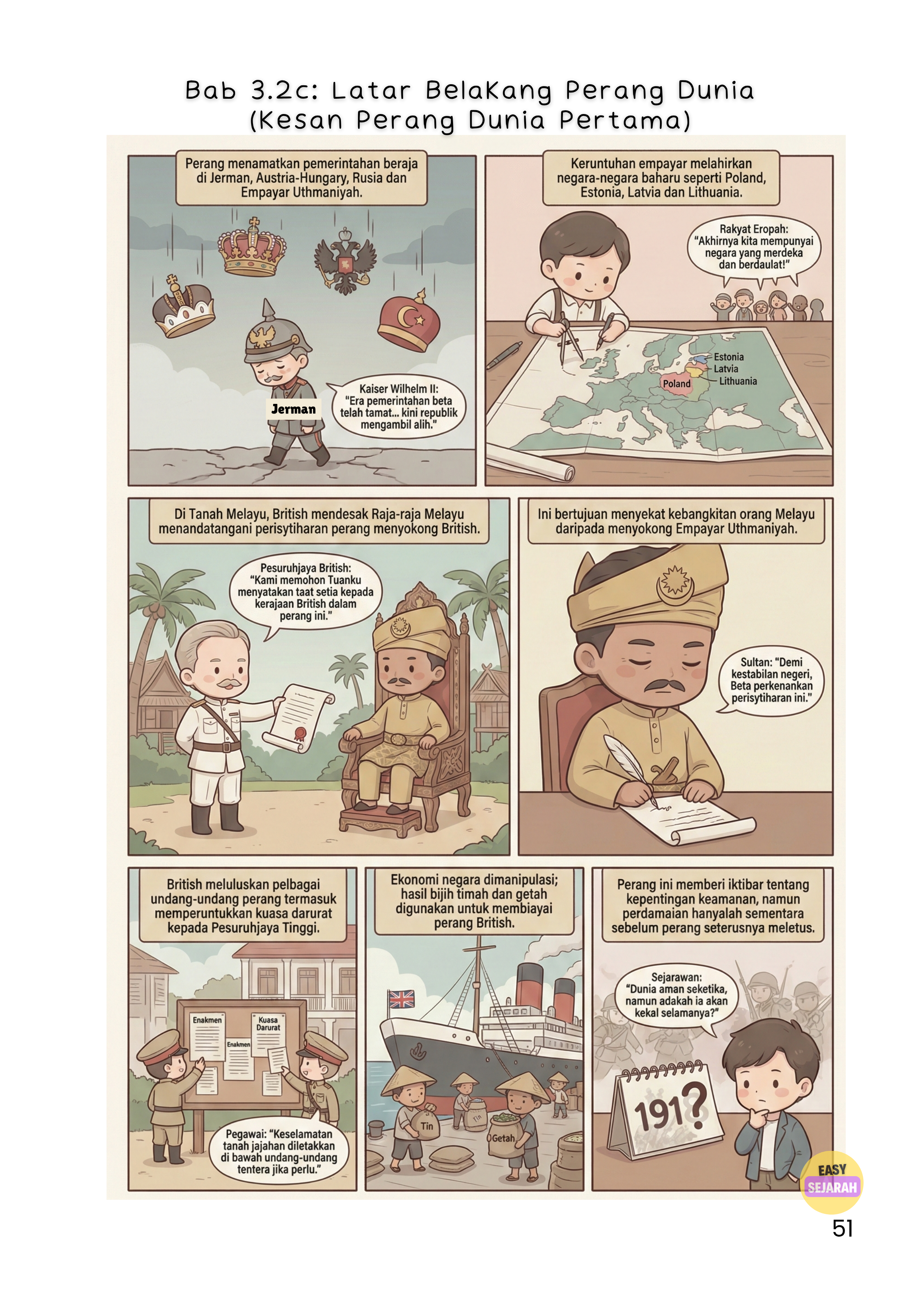 Komik Perang Dunia Pertama — Kesan Perang